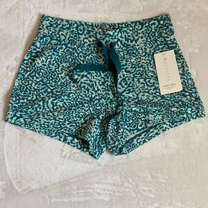 Athleta Blue Patterned Athletic Shorts